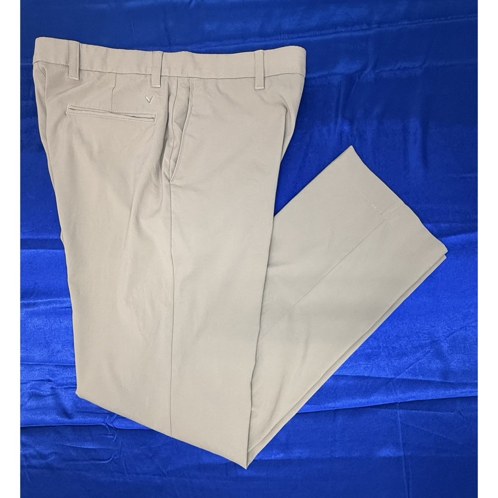 Callaway Golf Pants Men's 32x34 Beige Performance Stretch Casual